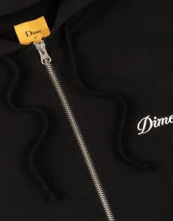 Cursive Small Logo Zip Hoodie