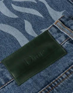 Flamepuzz Relaxed Denim Pants