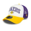 LA Lakers NBA Retro Purple E-Frame Trucker Cap