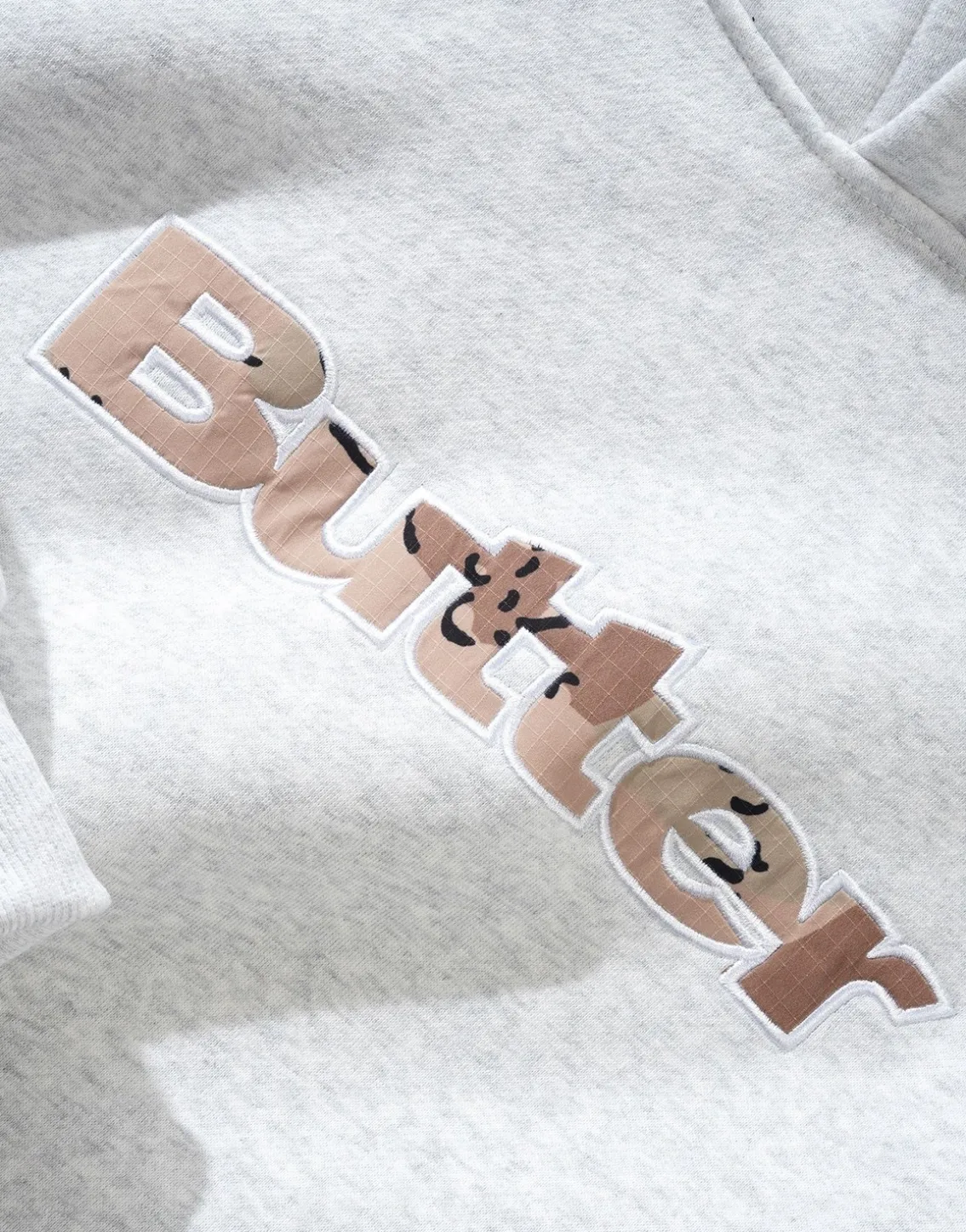 Logo Camo Applique Pullover Hood
