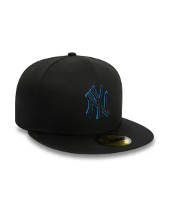 New York Yankees 59Fifty Metallic Outline Fitted Cap